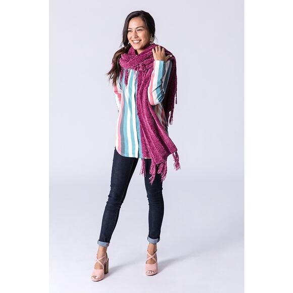 Lularoe Mimi Sweater-Knit Wrap in Soft Chenille * New with Tags* - Picture 3 of 4